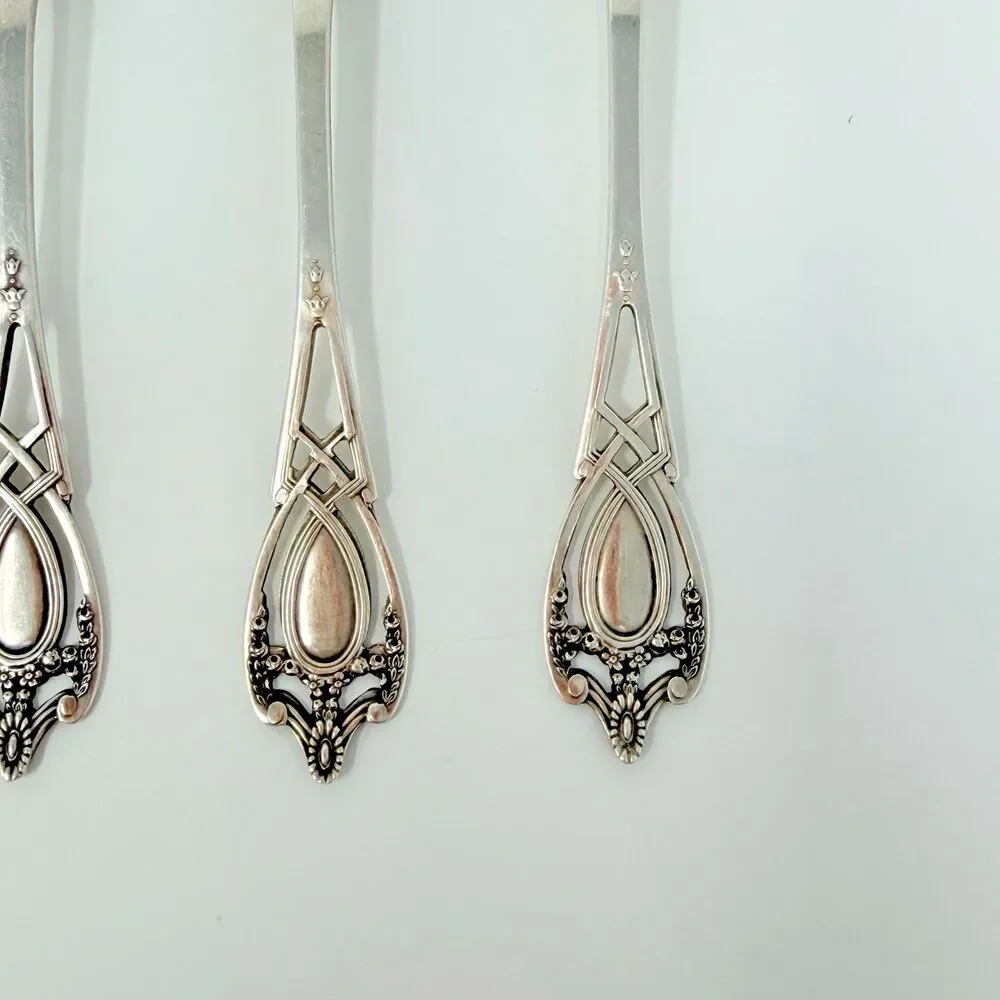 Rogers Lunt & Bowlen Monticello Sterling Silver Teaspoons Set of 4 77g